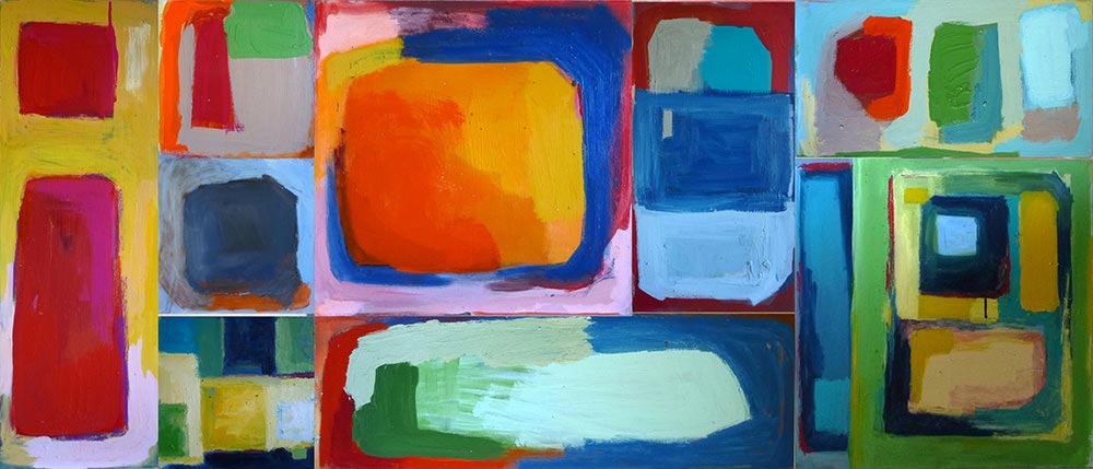 2012.  Tableau modulable support 90cmx210cm